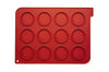 Plaque macarons en silicone 40x30cm 12 empreintes