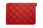 Plaque macarons en silicone 40x30cm 12 empreintes