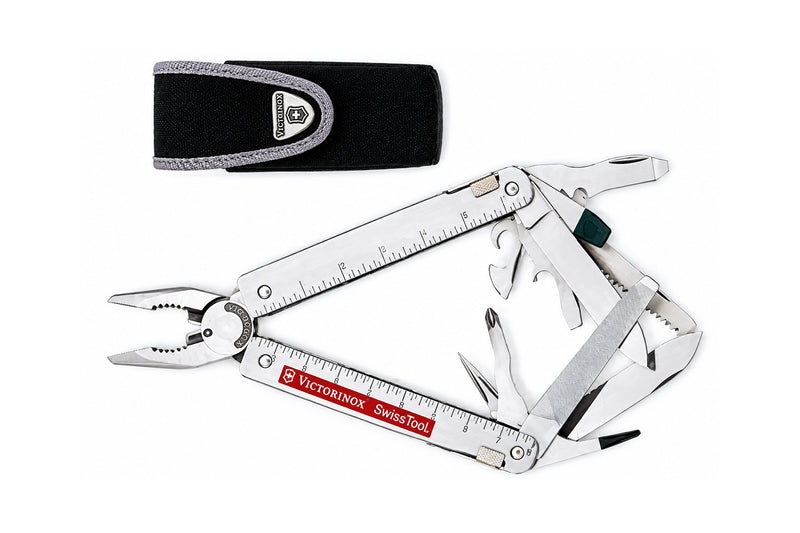 Pince Swisstool Victorinox 12 pièces lame ondulée + étui nylon