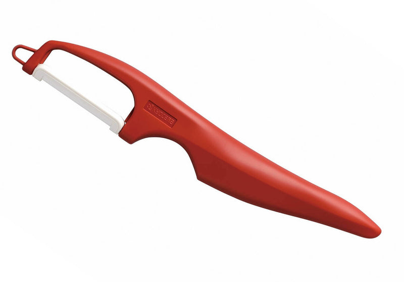 Eplucheur céramique vertical Kyocera rouge double lame