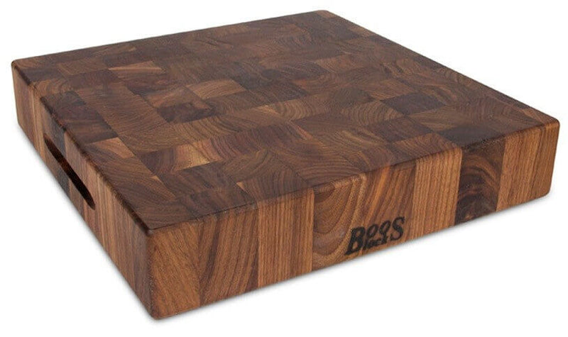 Planche à découper Boos Blocks Gourmet en noyer noir 38x38x7.5cm