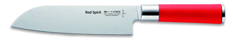 Couteau santoku DICK Red Spirit acier inoxydable 18cm manche rouge