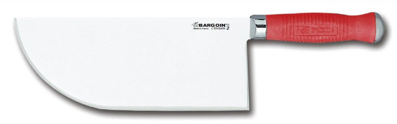 Feuille de boucher Bargoin rouge acier inox dos droit 26cm 0.7 Kg
