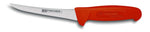 Couteau à désosser professionnel Fischer HACCP lame courbée 15cm manche rouge