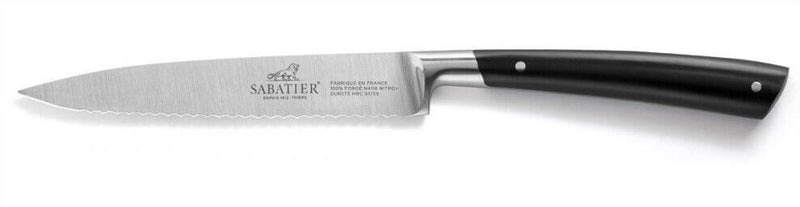 Couteau universel Sabatier Edonist forgé 13cm lame à dents