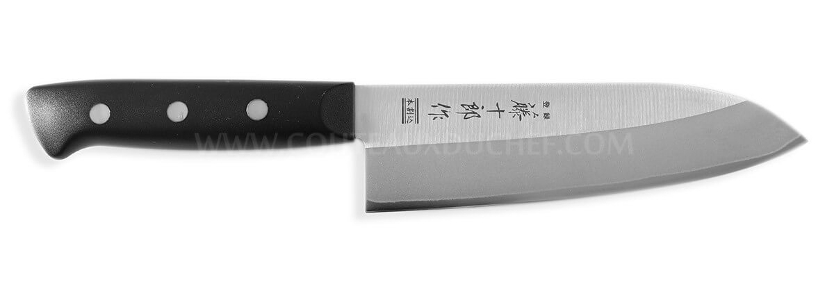 Couteau santoku japonais Tojiro DP Eco lame 17cm manche riveté