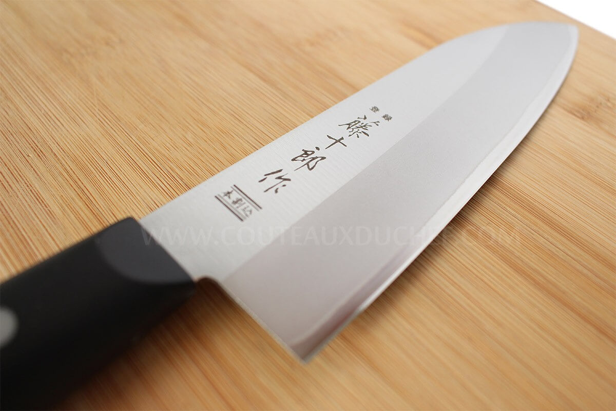 Couteau santoku japonais Tojiro DP Eco lame 17cm manche riveté