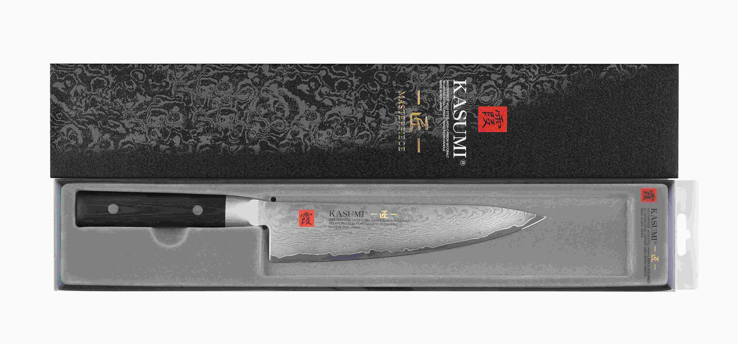 Couteau de chef japonais Kasumi Masterpiece damas haut de gamme 20cm
