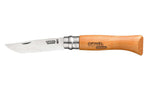 Couteau Opinel Tradition Carbone n°08 lame 8.5cm manche hêtre virole tournante