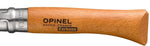 Couteau Opinel Tradition Carbone n°10 lame 10cm manche hêtre + virole tournante