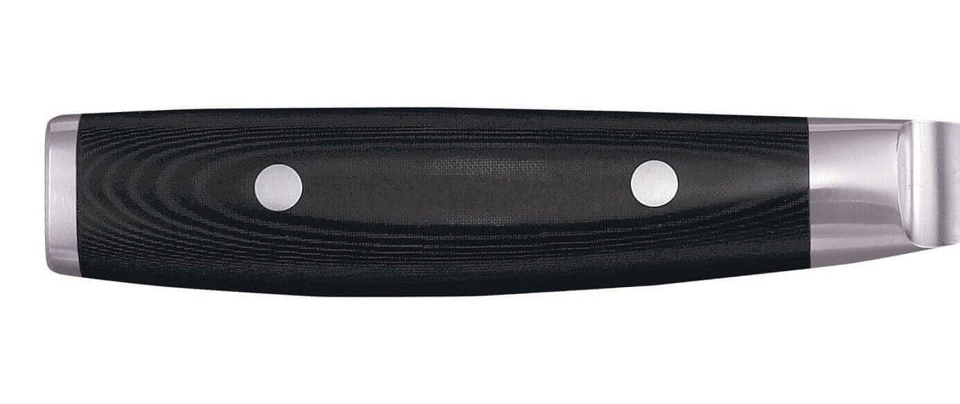 Couteau de chef japonais Yaxell RAN lame 20cm alvéolé damas 69 couches