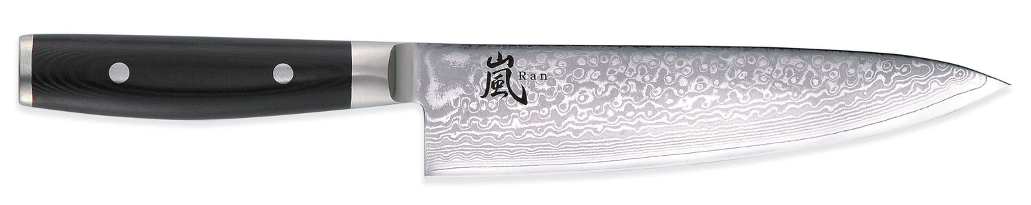 Couteau de chef japonais Yaxell RAN lame 20cm damas 69 couches