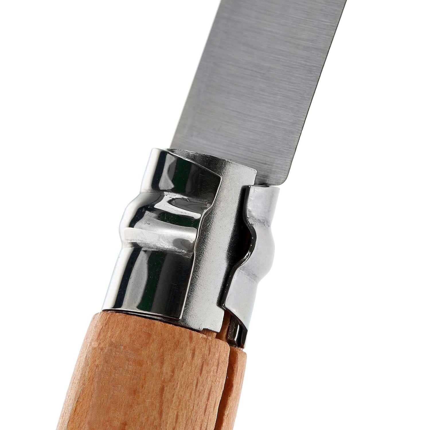Couteau Opinel Tradition Carbone n°10 lame 10cm manche hêtre + virole tournante