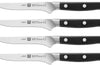 Coffret Zwilling Pro 4 couteaux à steak forgés 12cm