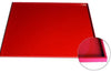 Tapis lisse de cuisson en silicone rouge 42x35cm bord épais