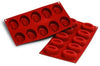 Moule en silicone professionnel Silikomart Silicon Flex 300x175mm 10 savarins ovales