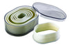 Set de 7 découpoirs polyglass professionnels forme ovale unie