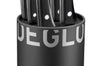 Bloc universel noir Déglon Brasserie 6 couteaux à steak manches rivetés