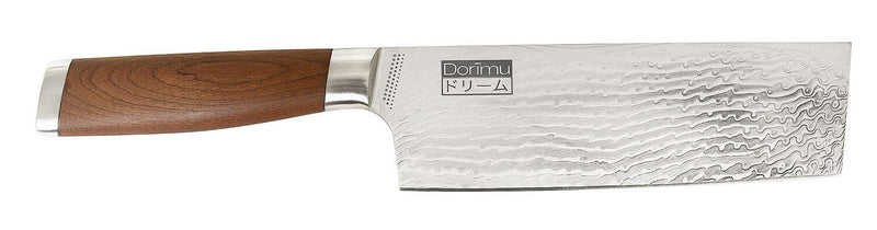 Couteau Nakiri Chroma Dorimu Pure Damascus 16.5cm acier japonais 64 couches