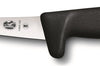 Couteau à désosser VICTORINOX lame renversée 12cm manche fibrox noir 5.6603.12M