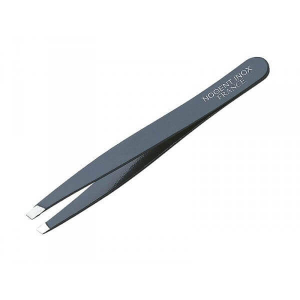 Pince à épiler NOGENT noire acier inox 9.5cm