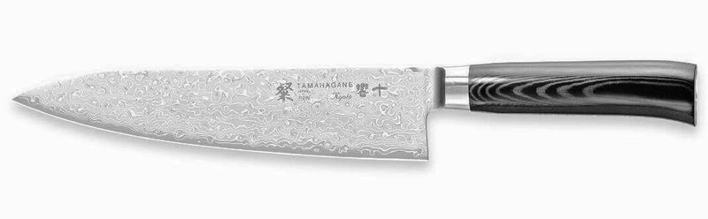 Couteau de chef japonais Tamahagane Kyoto lame 21cm acier damas VG5