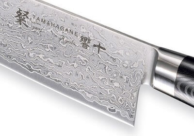Couteau de chef japonais Tamahagane Kyoto lame 18cm acier damas VG5