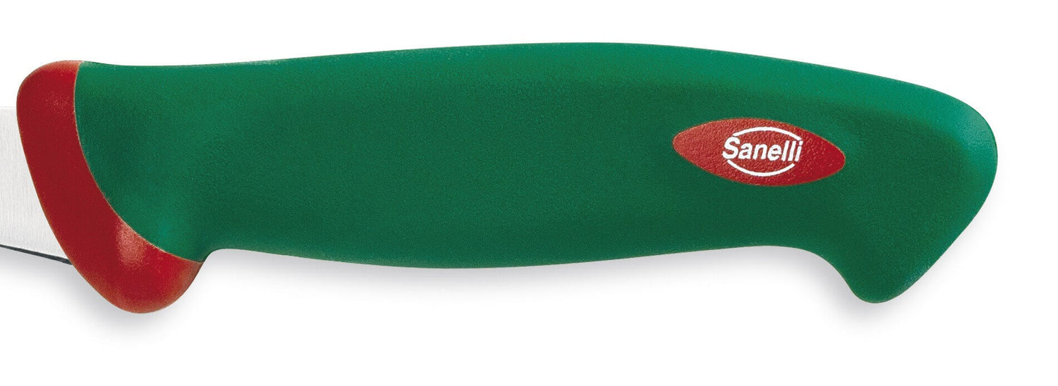 Couteau à désosser professionnel SANELLI Premana lame fine 18cm manche vert