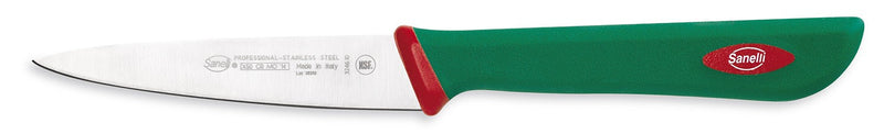 Couteau d'office professionnel SANELLI Premana lame semi-rigide 10cm manche vert
