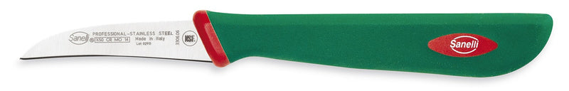 Couteau bec d'oiseau professionnel SANELLI Premana lame 6cm manche vert