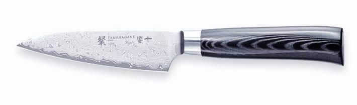 Couteau d'office japonais Tamahagane Kyoto lame 9cm acier damas VG5