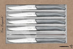 Coffret 6 couteaux à steak dentelés LOU LAGUIOLE Sky manches gris