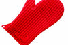 Moufle silicone rouge anti-chaleur 27x15cm