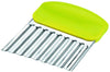 Coupe-légumes lame inox ondulée 8x10cm - manche vert