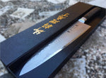 Couteau de chef japonais Tamahagane Tsubame lame martelée 21cm acier VG5
