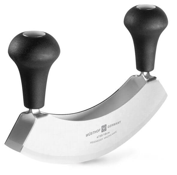 Hachoir demi lune double lames Gourmet de Wusthof, lame 18cm