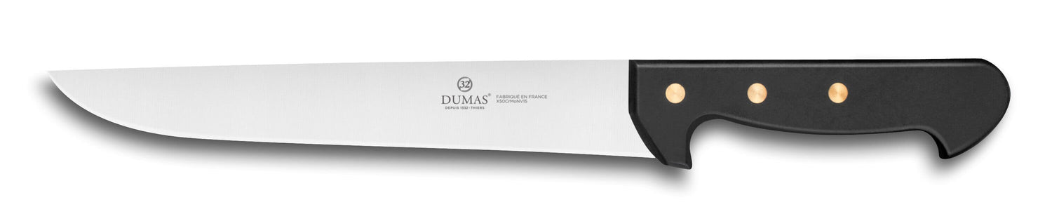 Couteau de boucher 32 Dumas Affil inox 23cm manche 3 rivets