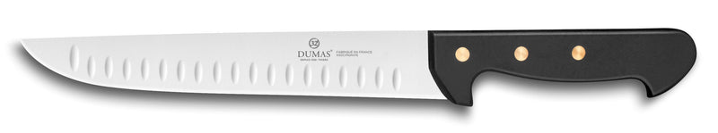 Couteau de boucher alvéolé 32 Dumas Affil inox 23cm manche 3 rivets