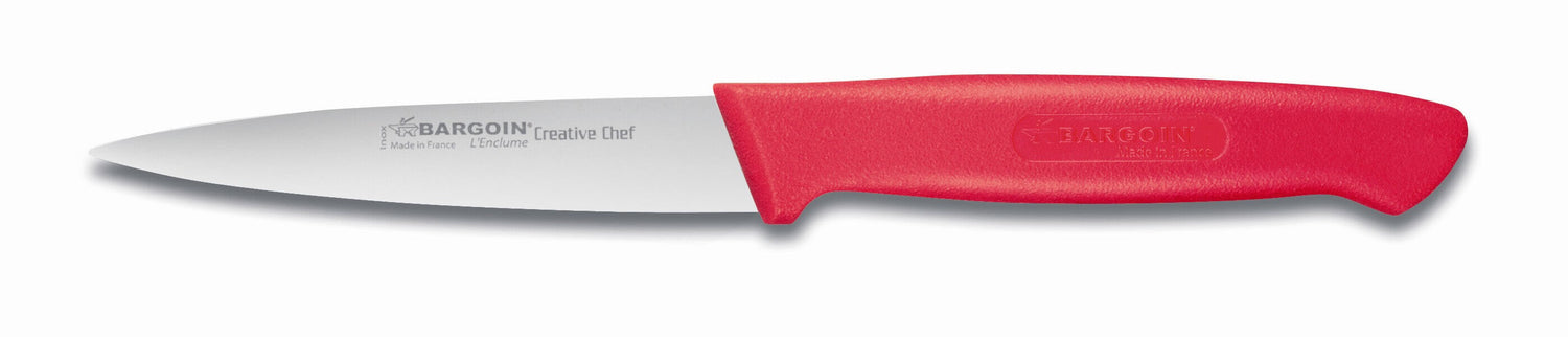 Couteau d'office Bargoin Creative Chef 8cm manche surmoulé rouge