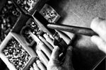 Couteau artisanal Old Bear M lame inox 8cm manche olivier avec virole