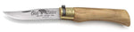 Couteau artisanal Old Bear L lame inox 9cm manche olivier avec virole