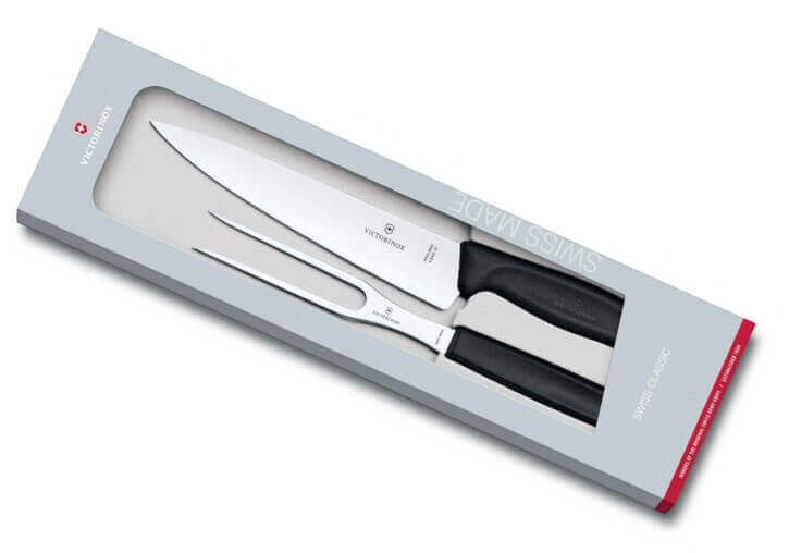 Coffret à découper Victorinox SwissClassic couteau à découper + fourchette de chef