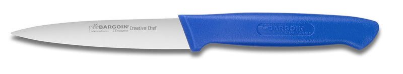 Couteau d'office Bargoin Creative Chef 10cm manche surmoulé bleu