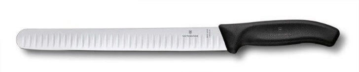 Couteau à jambon Victorinox SwissClassic lame alvéolée 25cm noir