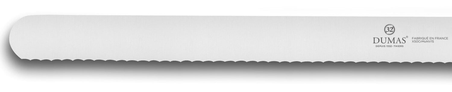 Couteau à génoise 32 Dumas Affil inox 28cm manche 3 rivets