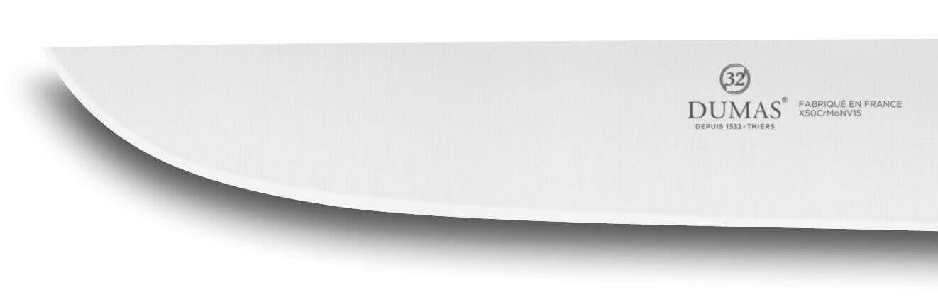 Couteau de boucher 32 Dumas Affil inox 25cm manche 3 rivets