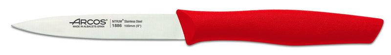 Couteau d'office acier Nitrum rouge 10cm Arcos Nova