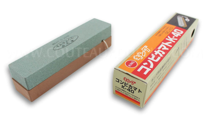 Pierre à aiguiser japonaise KING K-40 modèle de poche