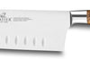 Couteau santoku SABATIER Provençao 100% forgé alvéolé 18cm manche olivier