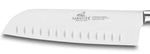 Couteau Santoku SABATIER Saveur alvéolé 100% forgé 18cm rivets laiton